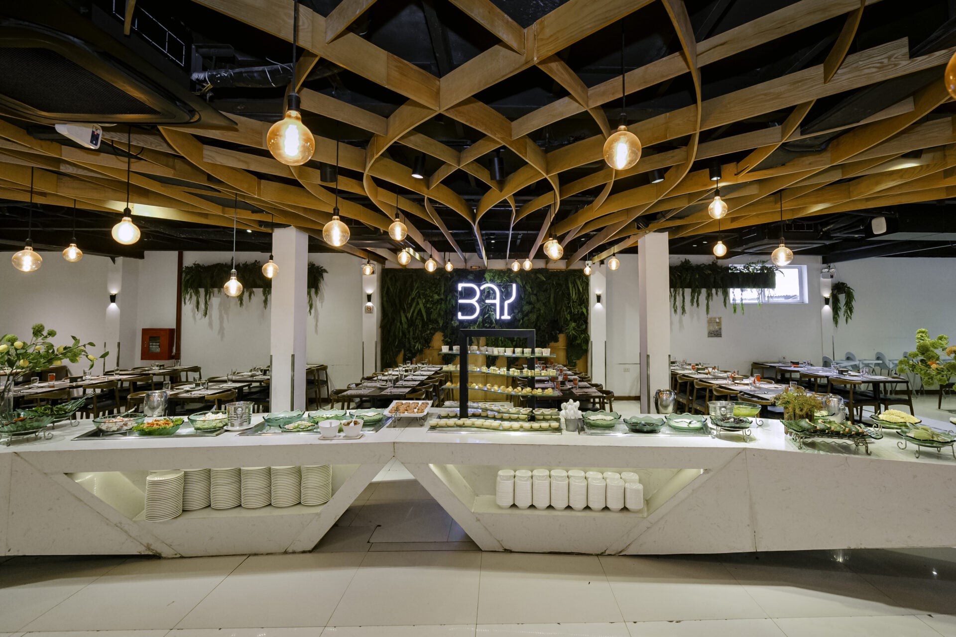 Quầy đồ ăn đa dạng ở Bay Buffet